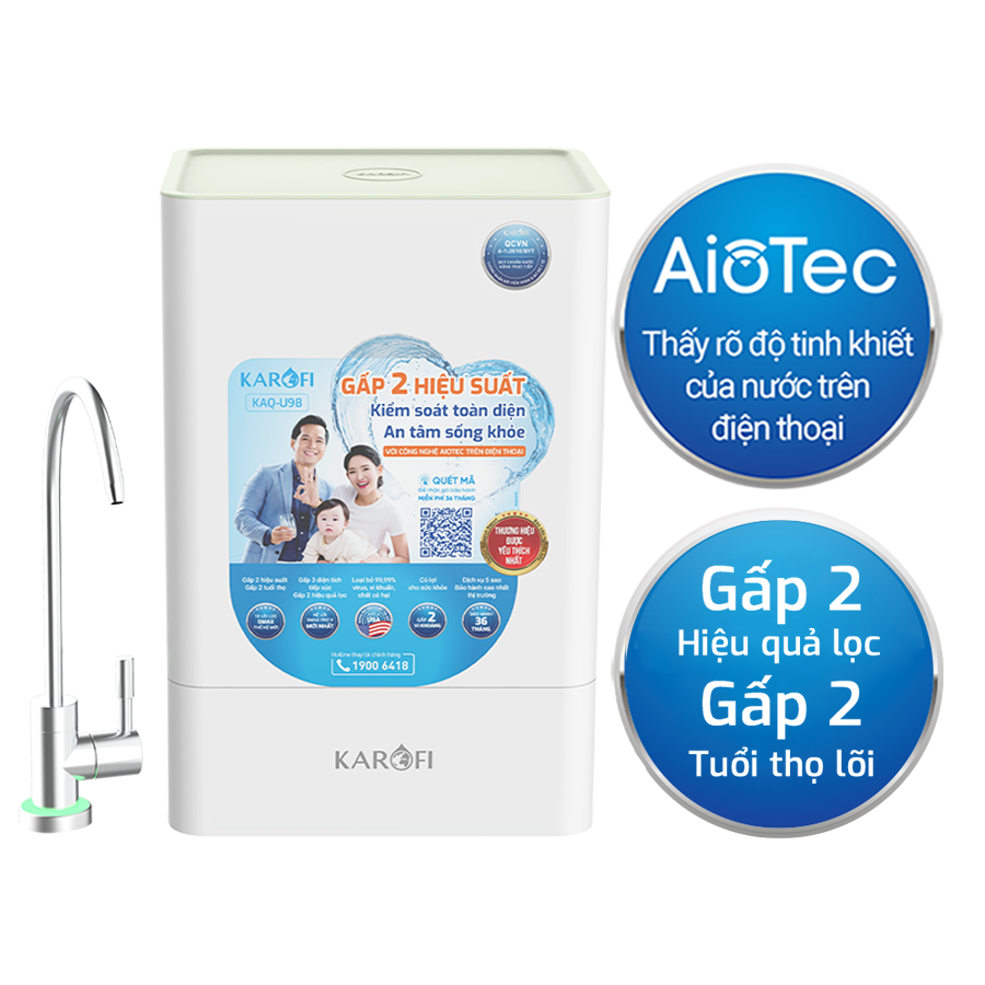 Máy lọc nước Karofi KAQ-U98