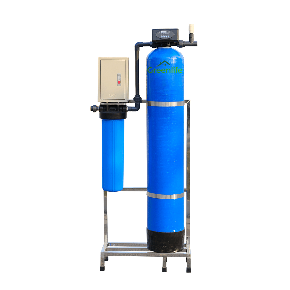 Lọc tổng 2 cấp lọc, van tự động, cột lọc Composite