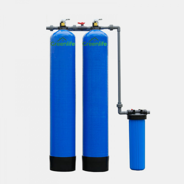 Lọc tổng 3 cấp lọc, van cơ, cột lọc Composite