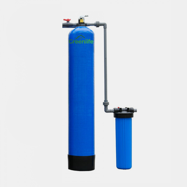 Lọc tổng 2 cấp lọc, van cơ, cột lọc Composite