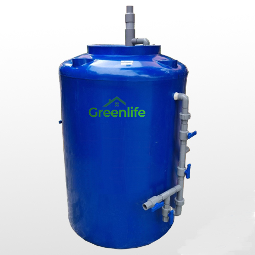 Lọc nước giếng bằng bồn 500l